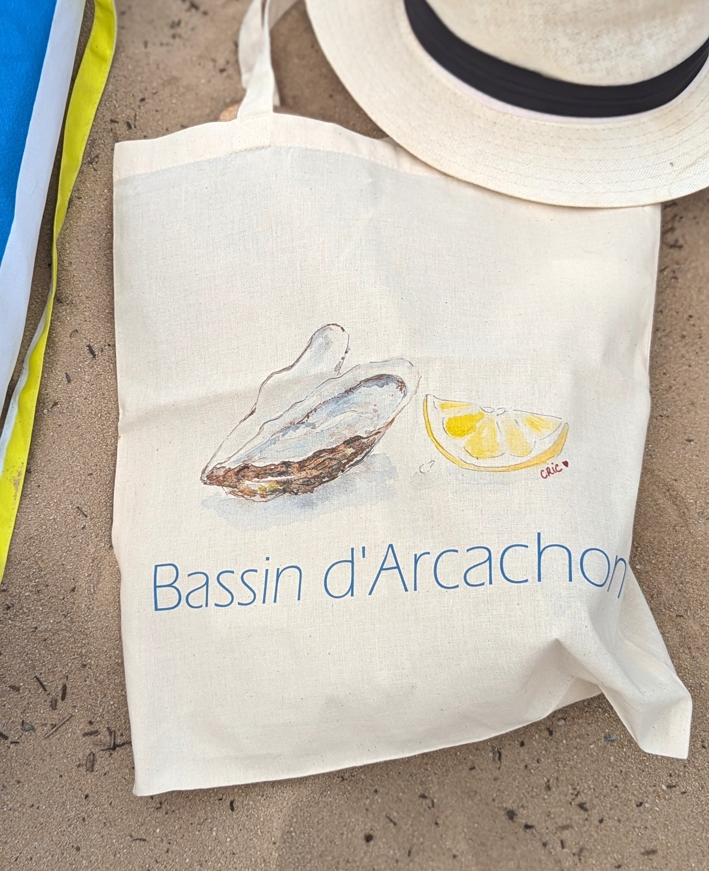 Tote bag L'huître du Bassin